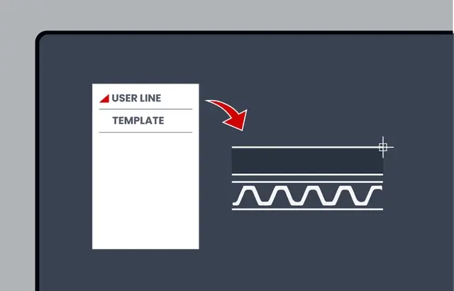 Customized User Lines for Complex Patterns